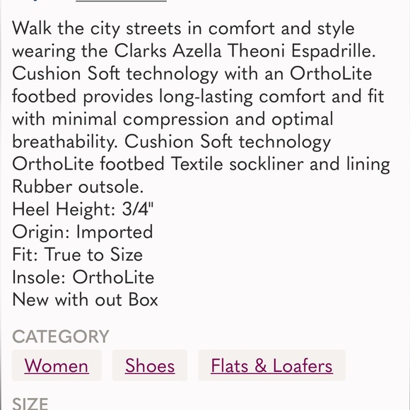 Clarks Collection Womens Azella Theoni Rose Gold Metallic Slip Ons Sz 8.5M NWOB - Picture 13 of 16